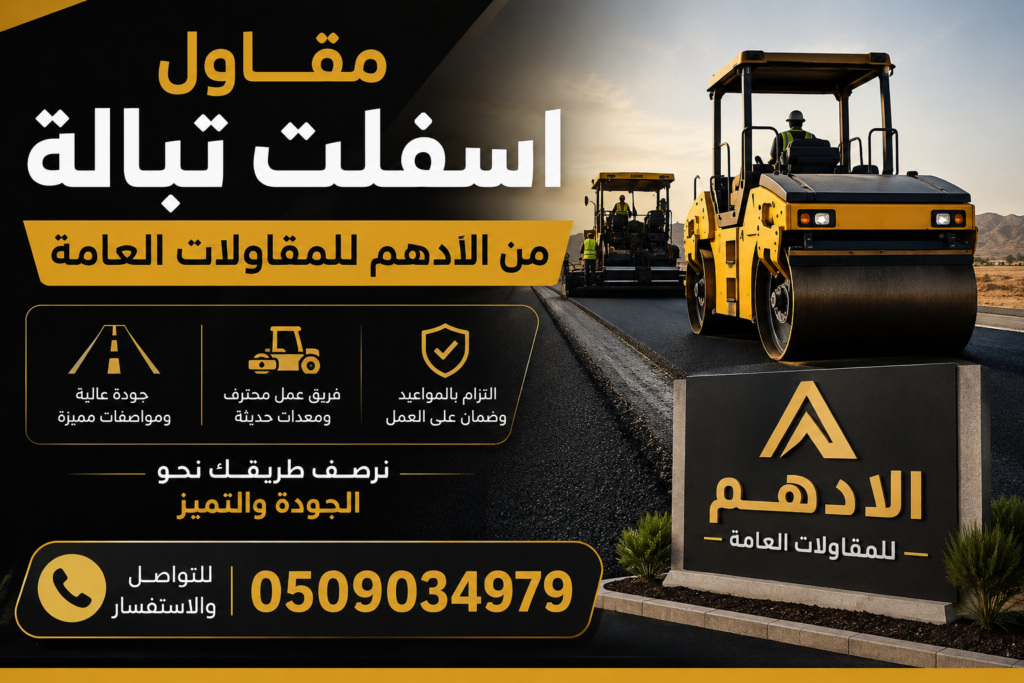 مقاول اسفلت تبالة